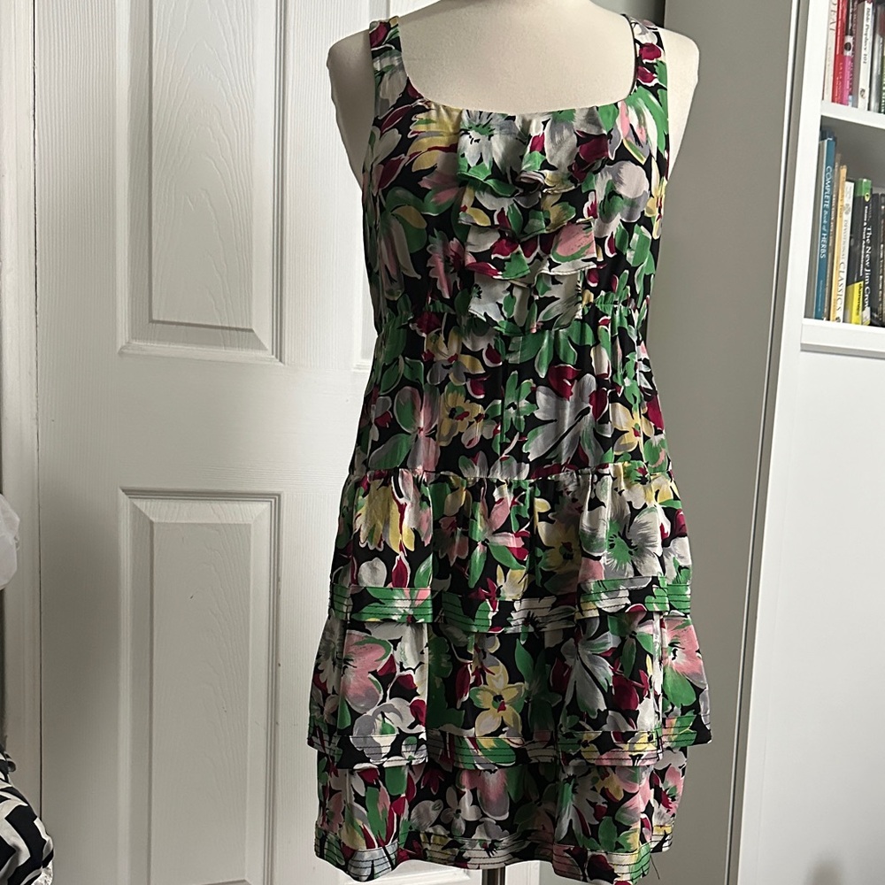 Moulinette Soeurs Multicolor Tiered Mini Dress